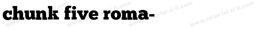 chunk five roma字体转换